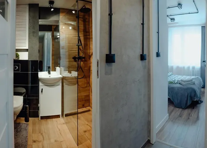 아파트 Centrum 2 Sypialnie I Salon 스클라르스카포렘바